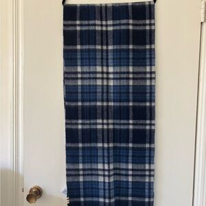 Hudson Bay Company Plaid 100% Wool Scarf